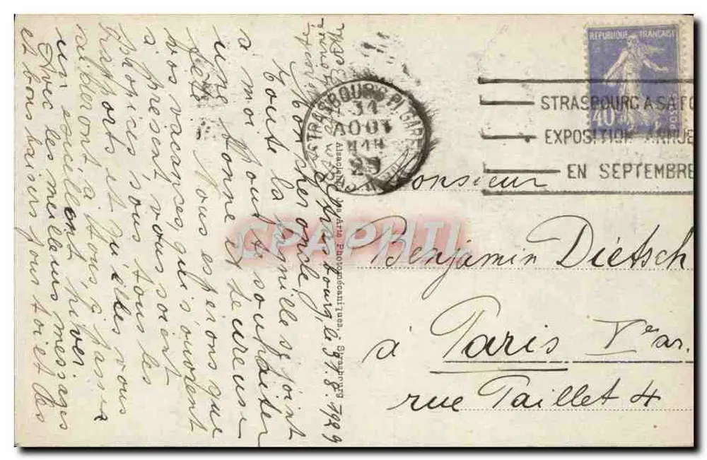 Estrasburgo — Igreja de São Tomás — Carte postale n°65 - Verso