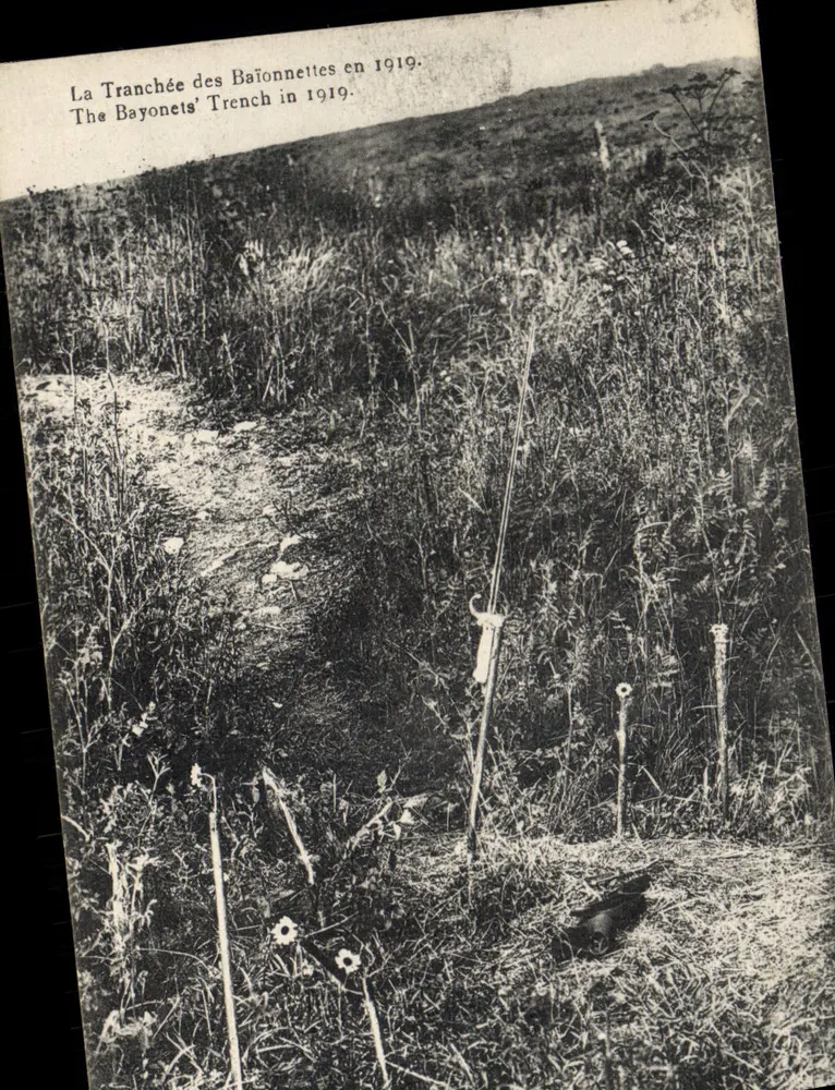Die Schützengraben von Baïonnettes im Jahr 1919 — Verlag nicht sichtbar, Seriennummer nicht lesbar - Vorderseite
