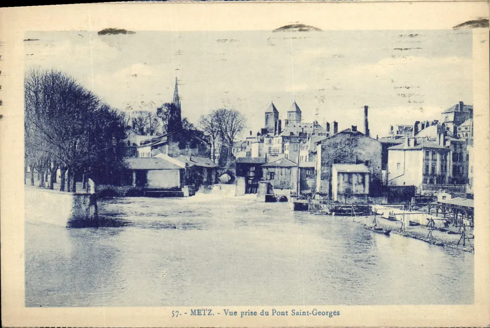 Metz - Ansicht vom Pont Saint-Georges — Verlag Nardur, n° 57 - Vorderseite