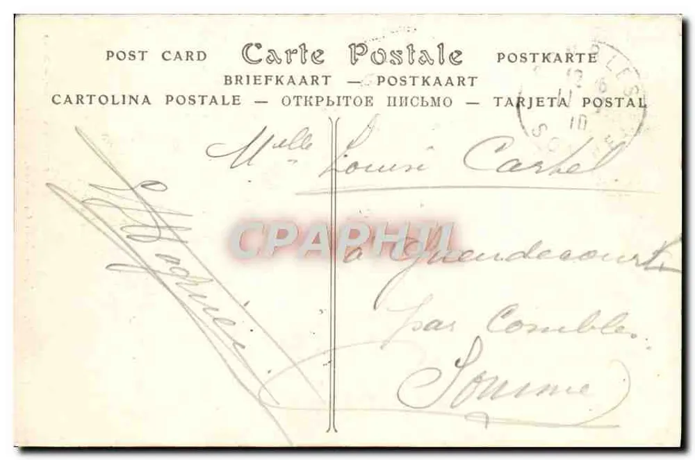 Reims — Facha da Catedral — L. Michaud, livreiro — Reims - Verso