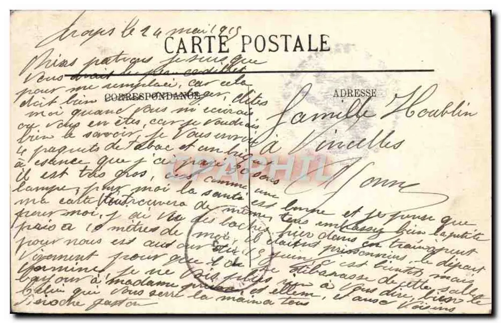 Troyes — A Prefeitura e o Canal — LL - Verso