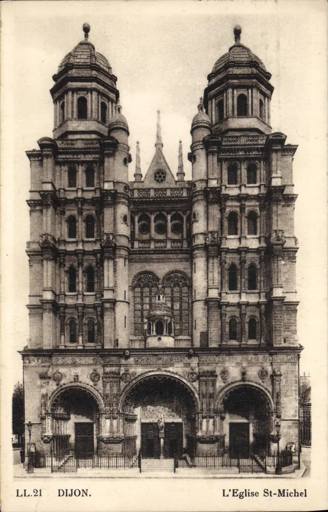 Dijon — A Igreja Saint-Michel — LL.21 — Cie des Arts Photomécaniques - Frente