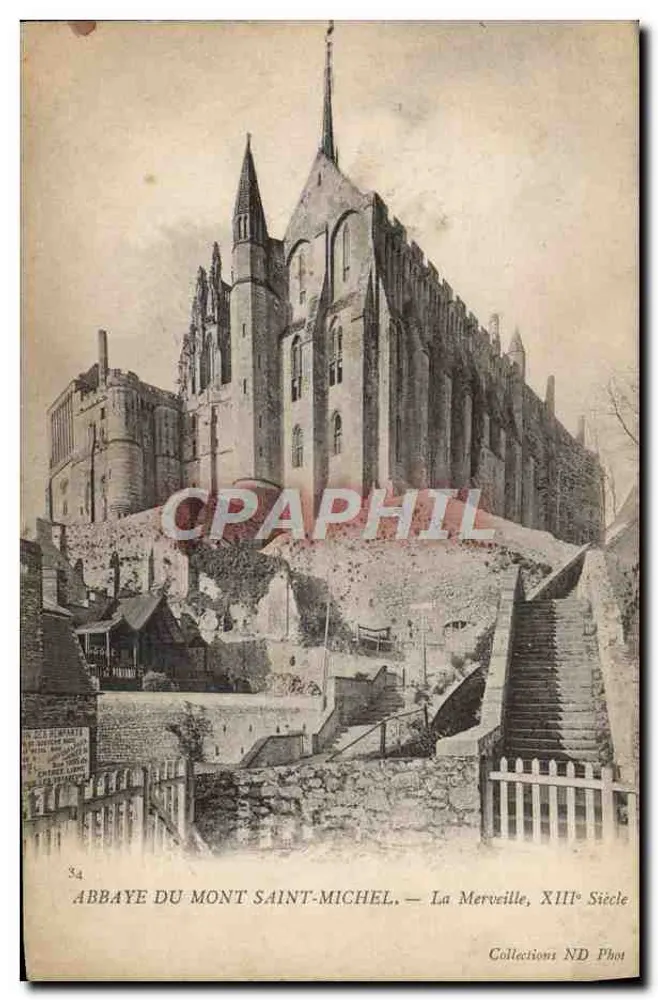 Abtei Mont Saint-Michel — La Merveille, 13. Jahrhundert — Collections ND Phot, n°34 - Vorderseite