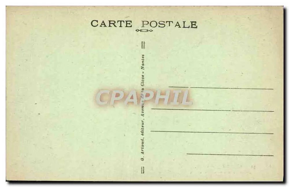 Belle-Île-en-Mer — Rochers des Poulains — G. Artaud, Nantes - Rückseite