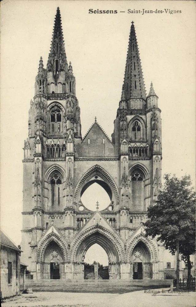 Soissons — Saint-Jean-des-Vignes — Wydawnictwo L. Collignon - Awers