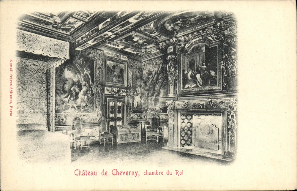 Castelo de Cheverny, quarto do Rei — Kunzli frères editores, Paris - Frente