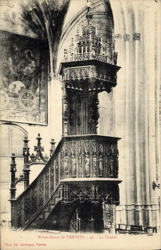 Notre-Dame van VERNON — De Stoel — Fot. Ed. Lavergne, Vernon - n°46 - Voorkant