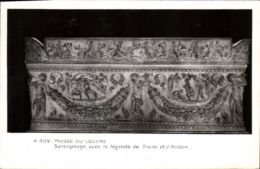 Louvre-Museum — Sarg mit der Sage von Diana und Acteon — Édition des Musées Nationaux, n° A.459 - Vorderseite