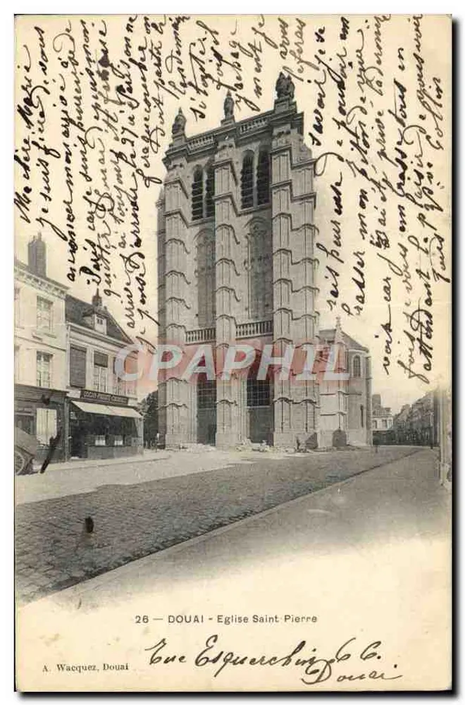 Douai — Igreja de São Pedro — A. Wacquez, Douai, n°26 - Frente