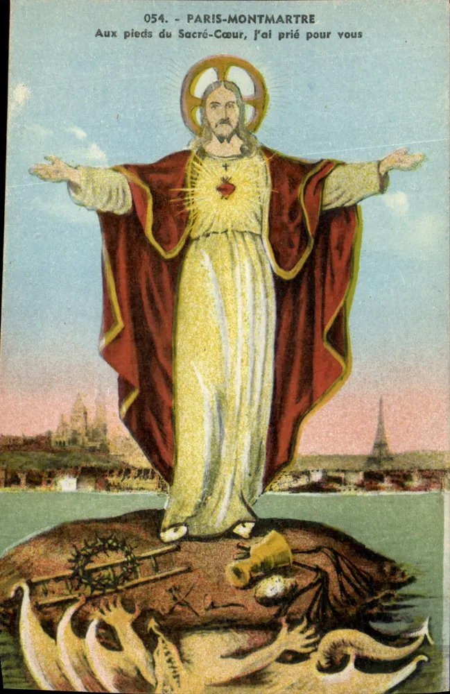 Paris-Montmartre — Sacred Heart — L. Boisson, Verlag, 50 rue du Temple, Paris - Vorderseite