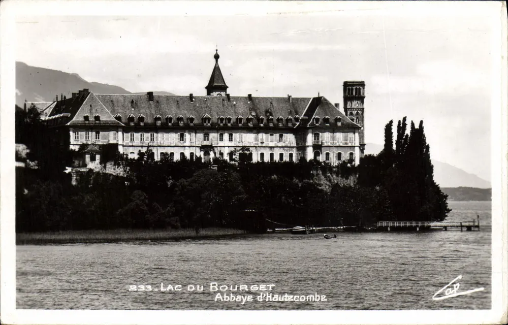 Lago do Bourget — Abadia de Hautecombe — C.P.A. P. Strasbourg - Frente