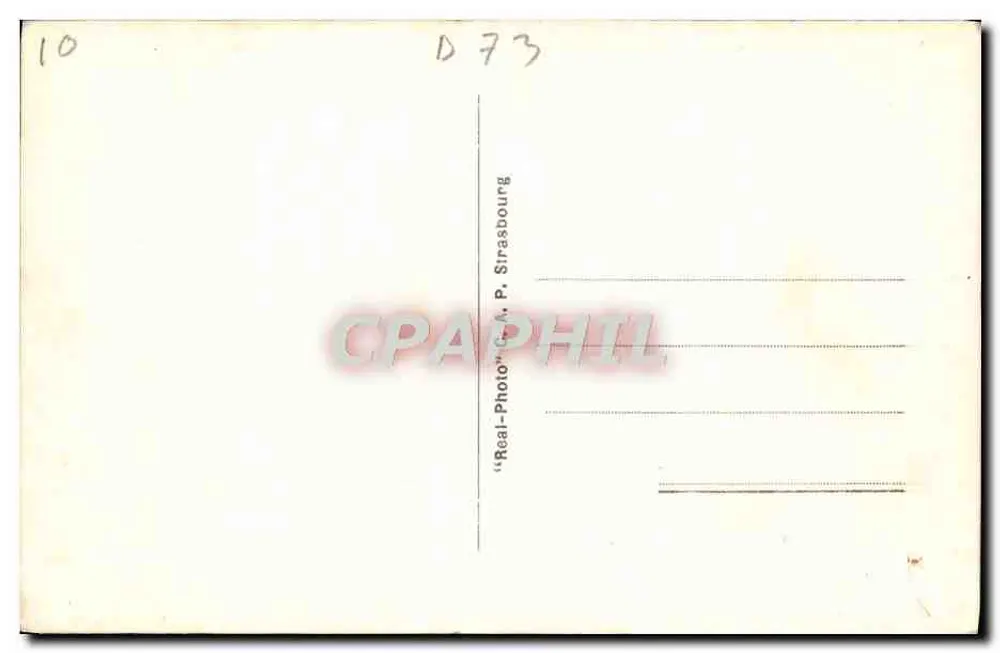 Lago do Bourget — Abadia de Hautecombe — C.P.A. P. Strasbourg - Verso