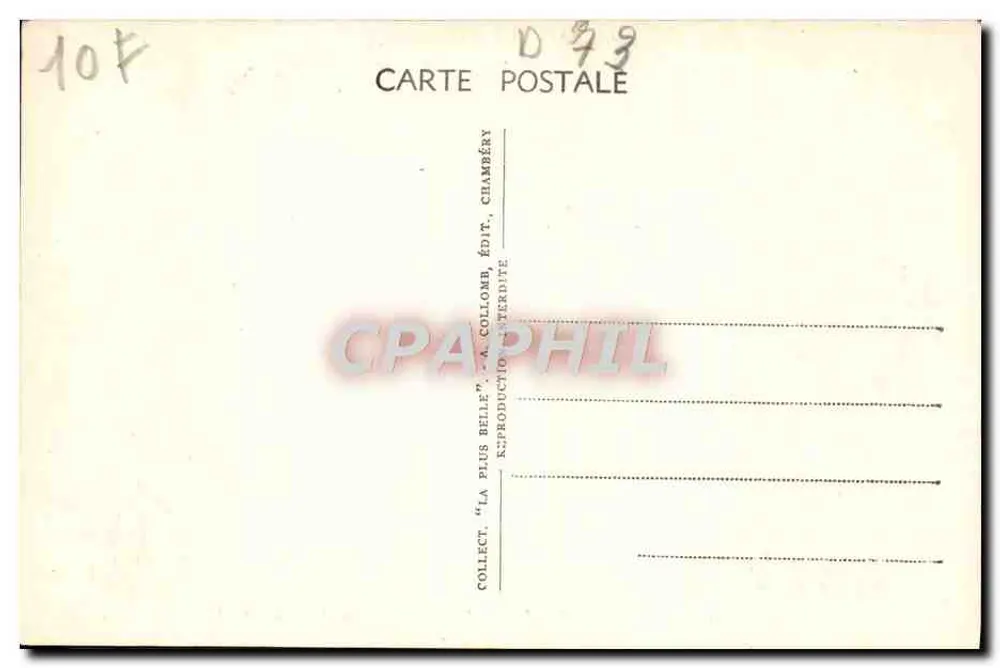 Aix-les-Bains — Abadia de Hautecombe. A Fachada — A Savóia Pitoresca, n°1335 - Verso