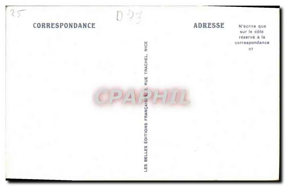 Aix-les-Bains — Allgemeiner Blick und Chambotte-Massiv — CAP 15, Verlag Adoui - Rückseite