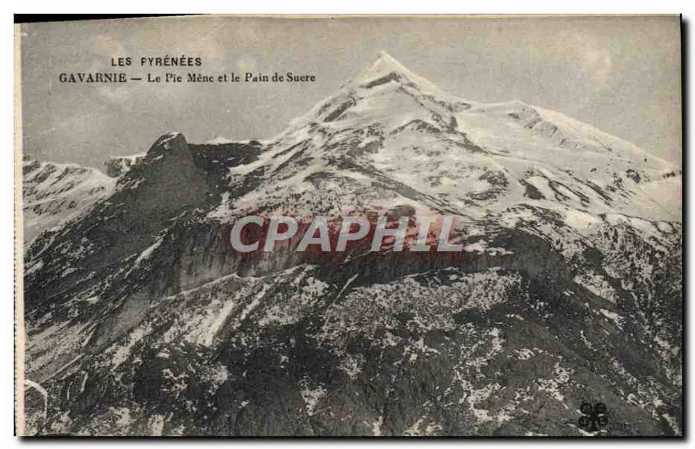 Gavarnie — Pic Méne und Pain de Suère — unbekannter Verlag, Seriennummer nicht sichtbar - Vorderseite