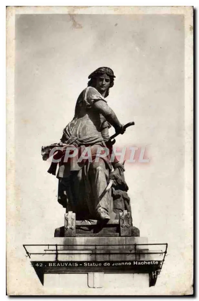 Beauvais - Estátua de Jeanne Hachette — Edição E. Harnignier, rua Saint-Martin, Paris - Frente