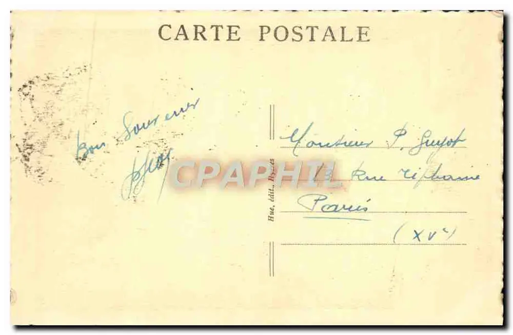 Port-Cros — Calanque da Estação — editor H. Lévesque, n° 158 - Verso