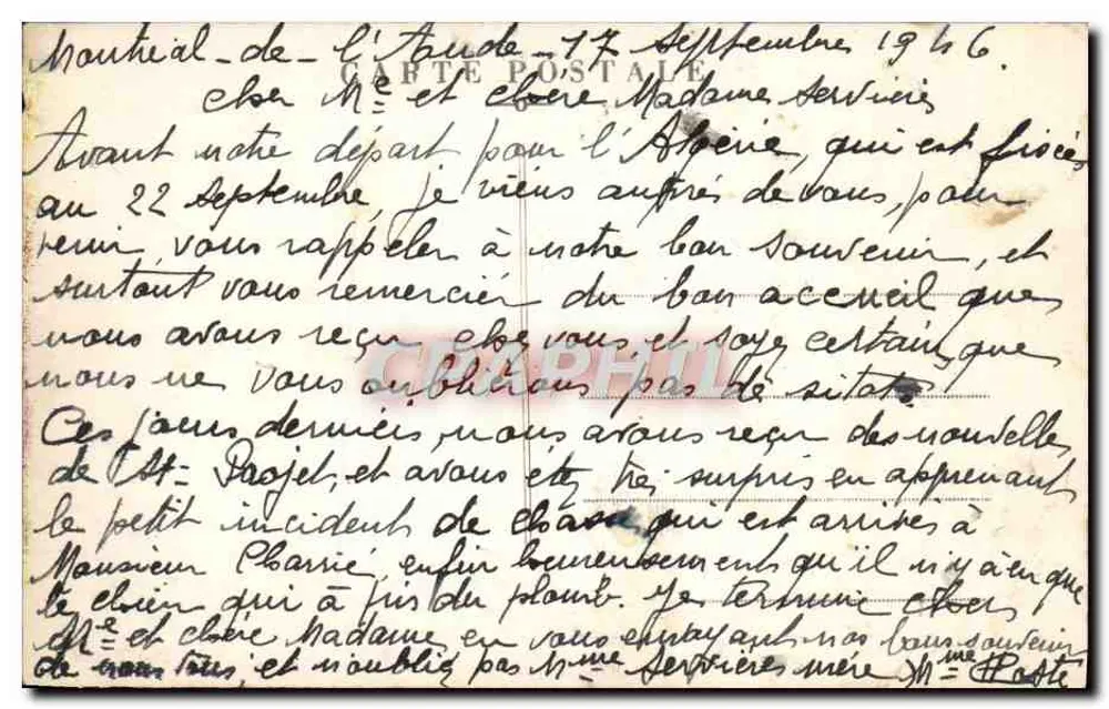 Montreal — Der öffentliche Garten und der Kriegsdenkmal — Edit. Pranel - Rückseite