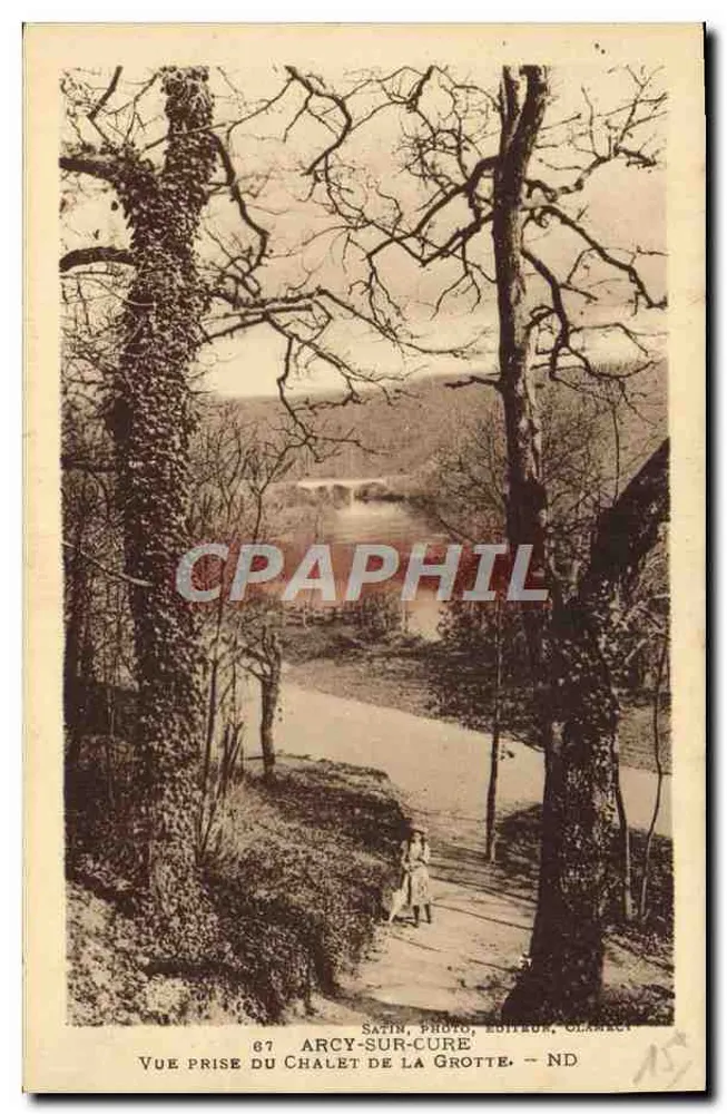 Arcy-sur-Cure — Ansicht vom Höhlenchalet — Satin, Photo, Verlag, Clamecy - Vorderseite