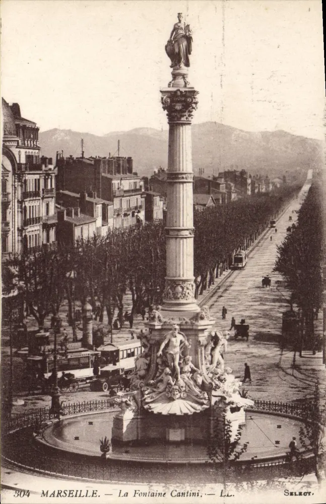 Marseille — A Fonte Cantini — Select, n° 304 - Frente