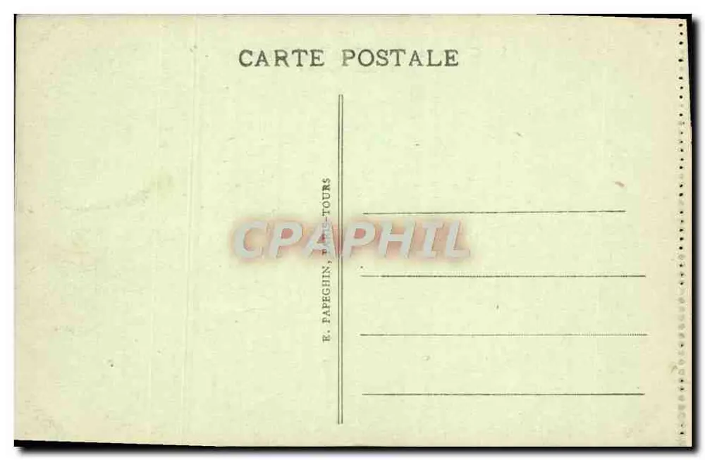 Castelo de Chantilly — A Entrada — A.P. - Verso