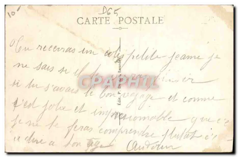 Lourdes — A Virgem Coroada — P. D. - Verso