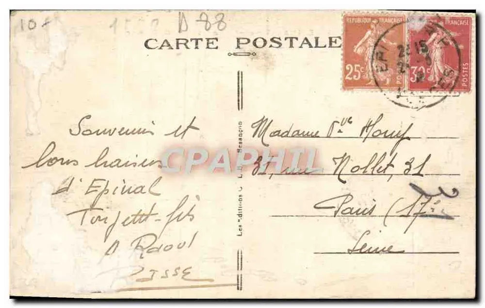 Épinal (Vosges) — Abside de São Maurice — edição Les Éditions - Verso