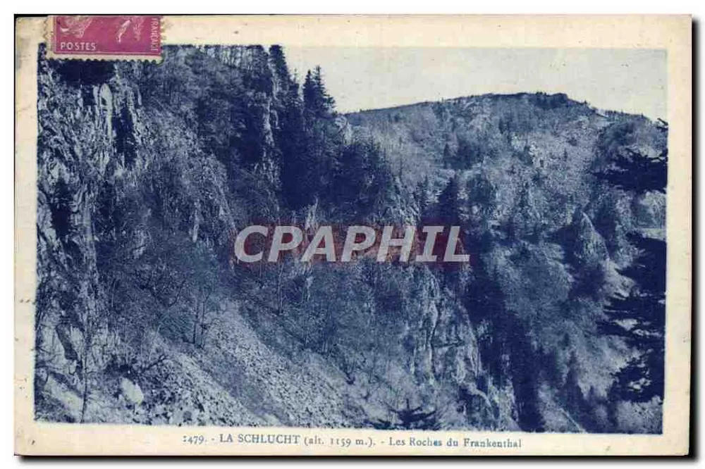La Schlucht (alt. 1159 m.) — Le Rocce di Frankenthal — editore non identificato, n° 2479 - Recto