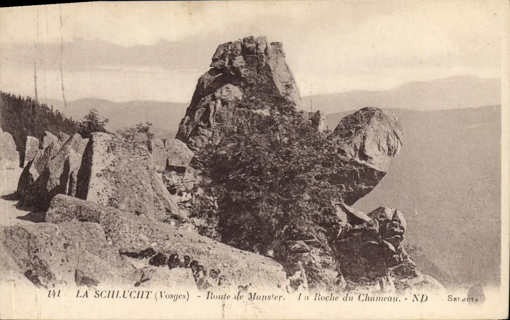 Der Schlucht (Vosges) — Route de Munster — La Roche du Chameau — ND — Selacta - Vorderseite