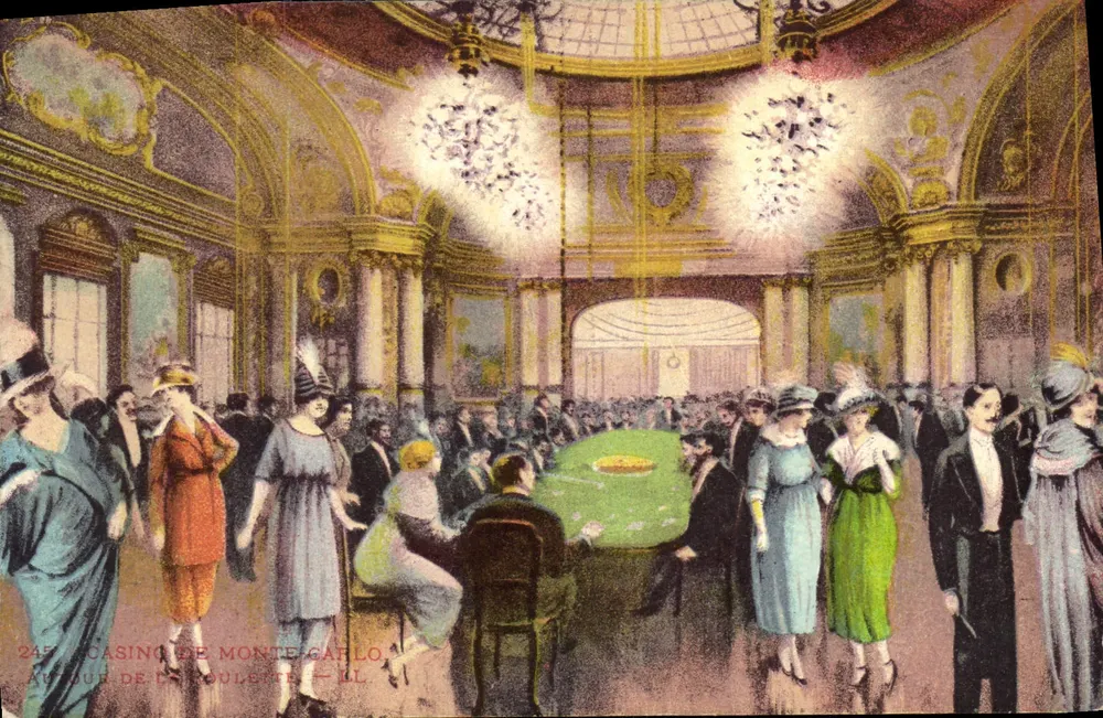 Casino de Monte-Carlo — Um die Roulette — Lévy Fils & Cie, Paris, n°245 - Vorderseite