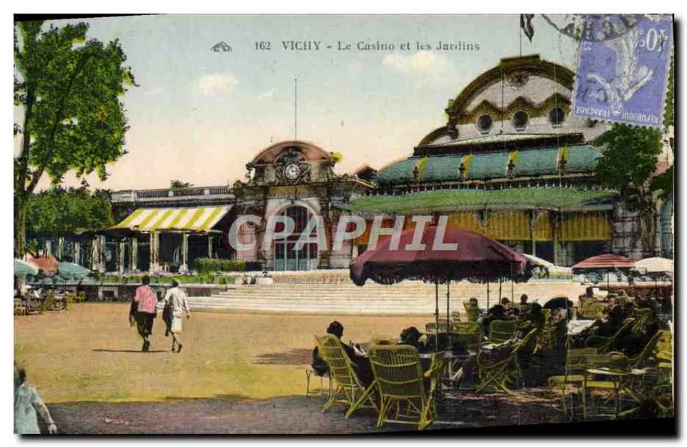 Vichy - Das Casino und die Gärten — Verlag Vichy, n° 162 - Vorderseite