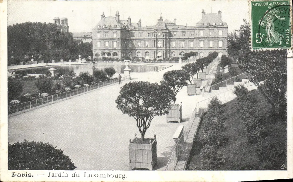 Paris — Jardim do Luxemburgo — Editor não identificado, número de série não visível - Frente