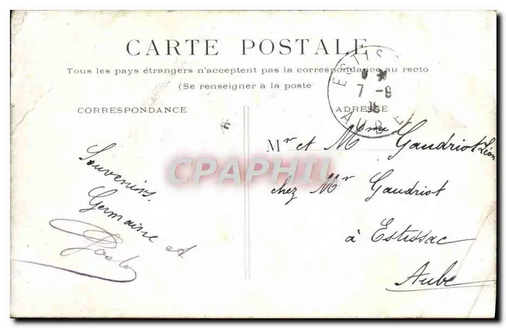PARIS - Gare Saint-Lazare — vue de l'édifice avec horloge centrale — éditeur DUVA - Verso