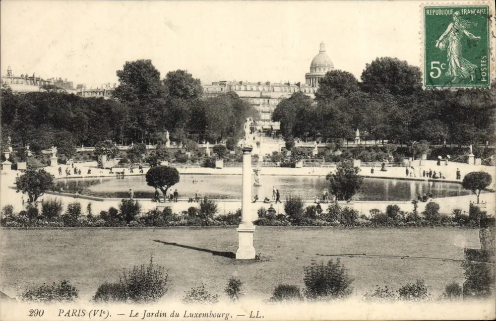 Paris (VIe) — O Jardim do Luxembourg — LL. — N° 290 - Frente
