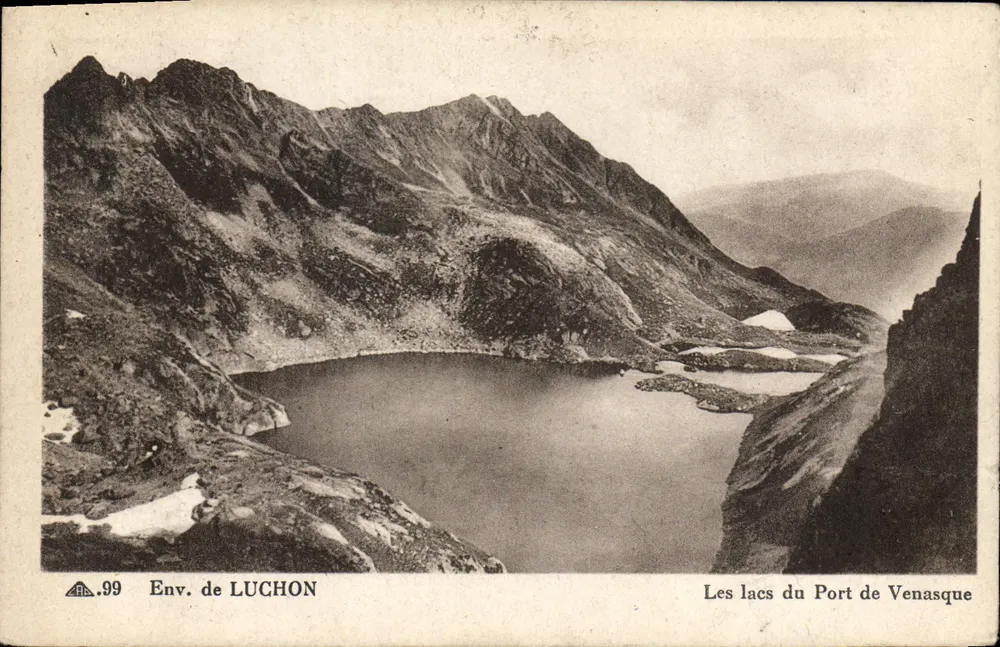 Die Seen von Port de Venasque — Env. von LUCHON — Cité des Arts Photomécaniques n°99 - Vorderseite