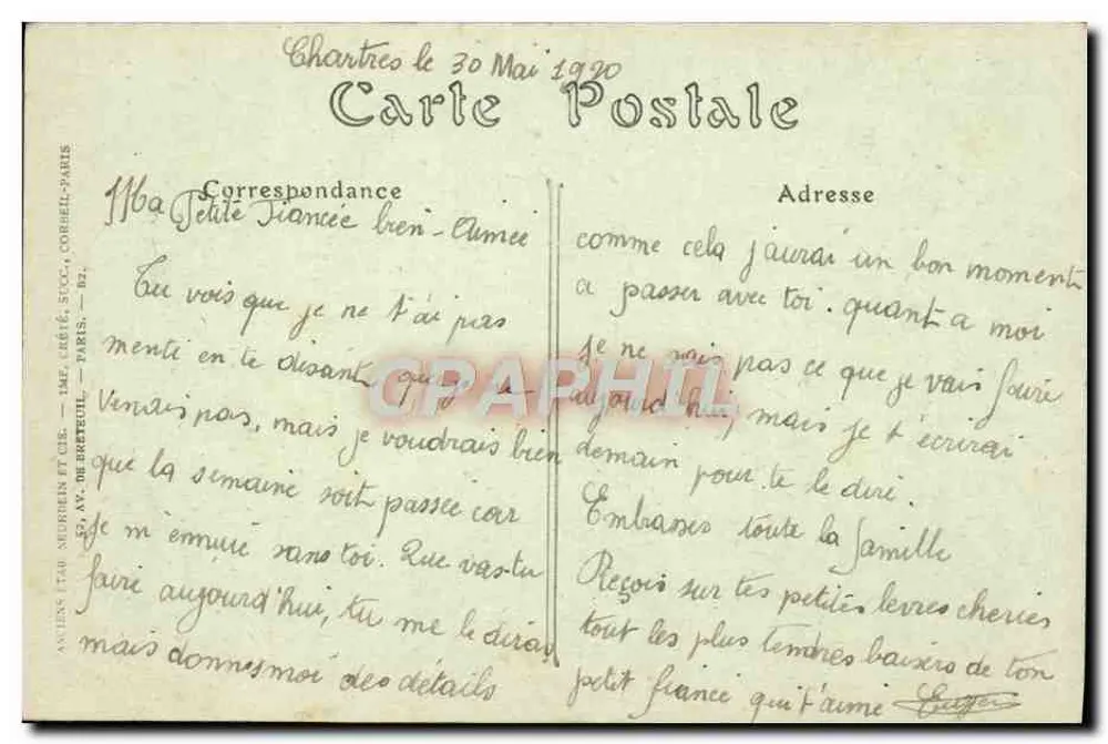 Chartres — O Pont Neuf — JND Phot - Verso