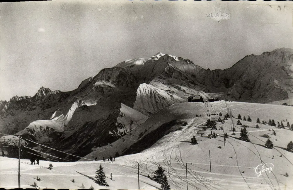 Mont Blanc (4807 m.) von Mont d'Arbois (1829 m.) gesehen — ST-GERVAIS-les-BAINS (870 m.) Haute-Savoie — Gany - Vorderseite