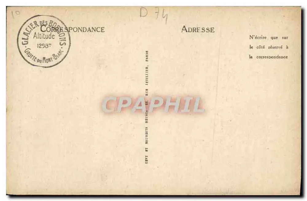 Séracs des Glaciers des Bossons — Massif du Mont-Blanc — Selecta n°126 - Rückseite