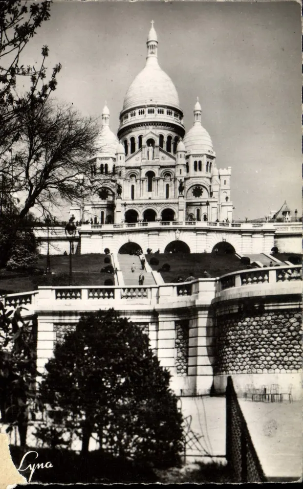 Basilika des Heiligen Herzens von Montmartre — Ansicht aus den Gärten — Lyna, Paris, Nr. 508 - Vorderseite