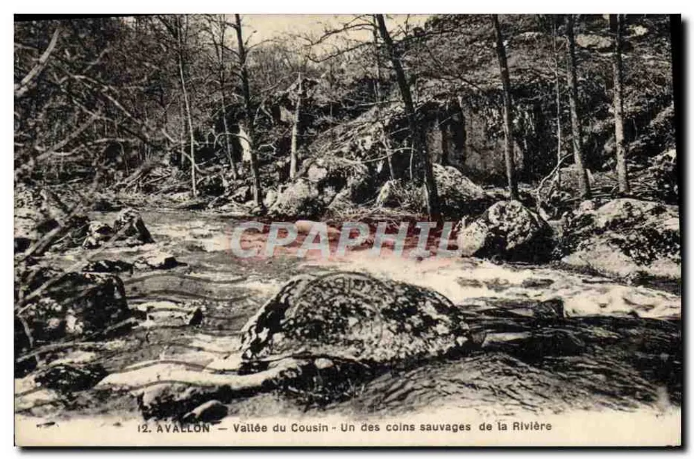 Avallon — Tal des Cousin — Eines der wilden Ecken der Fluss - Vorderseite