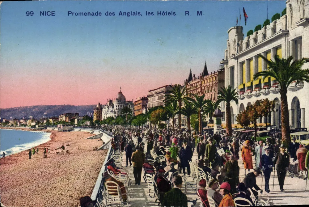 Nice - Promenade dos Ingleses, os Hotéis — R. M. n°99 - Frente