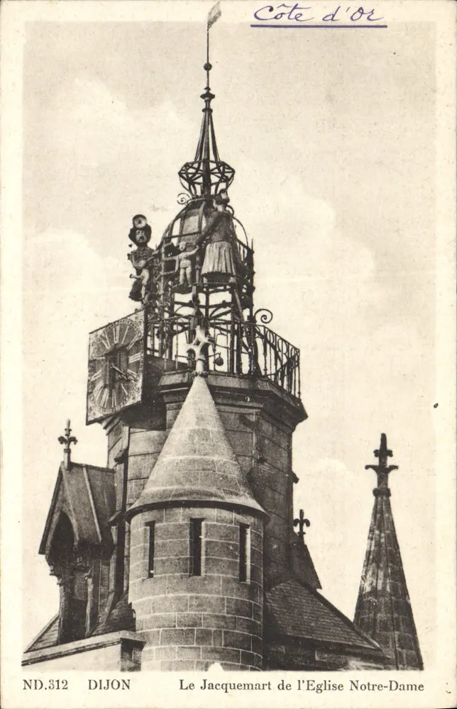 Dijon — Der Jacquemart der Kirche Notre-Dame — ND.312 - Vorderseite