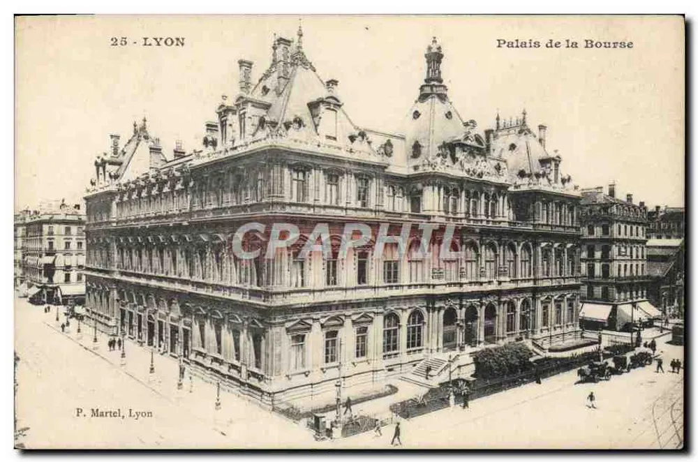 Lyon — Palácio da Bolsa — P. Martel, Lyon - Frente