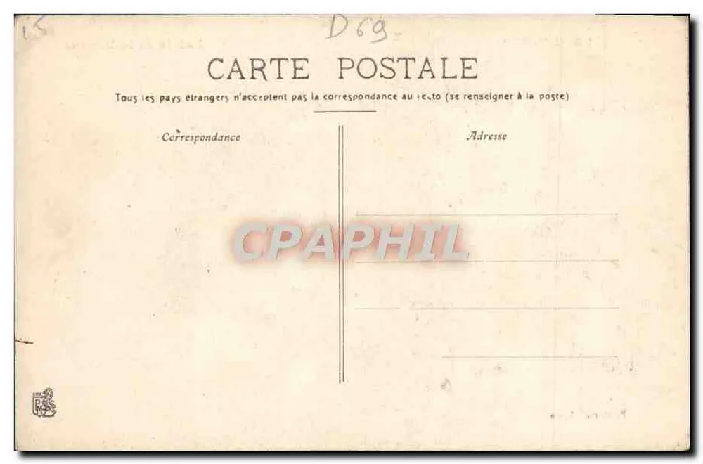 Lyon — Palácio da Bolsa — P. Martel, Lyon - Verso