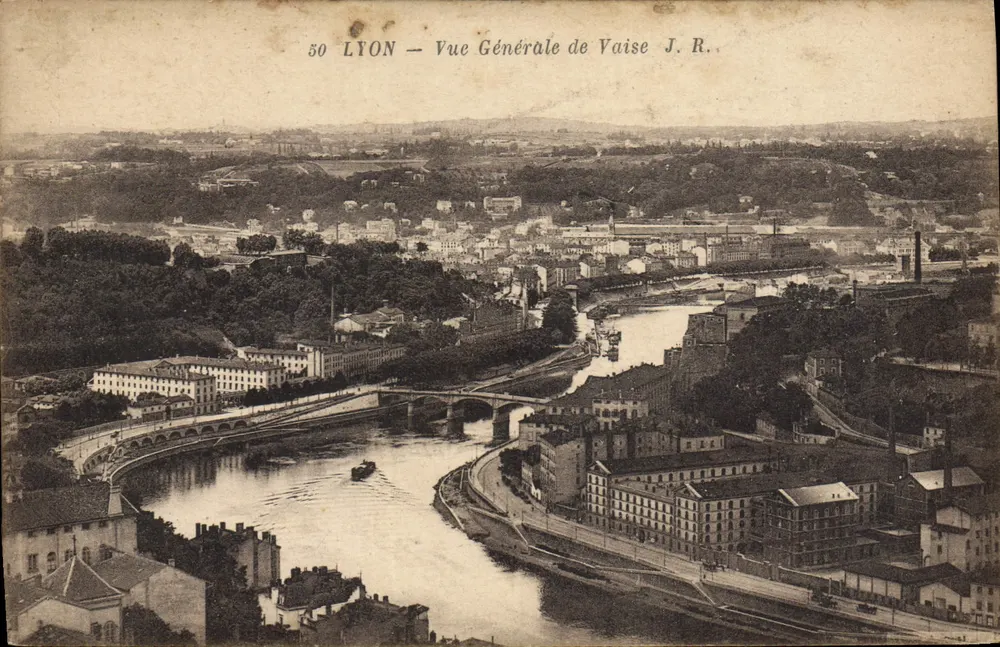 LYON — Vue Générale de Vaise J.R. — éditeur J.R. n°50 - Frente