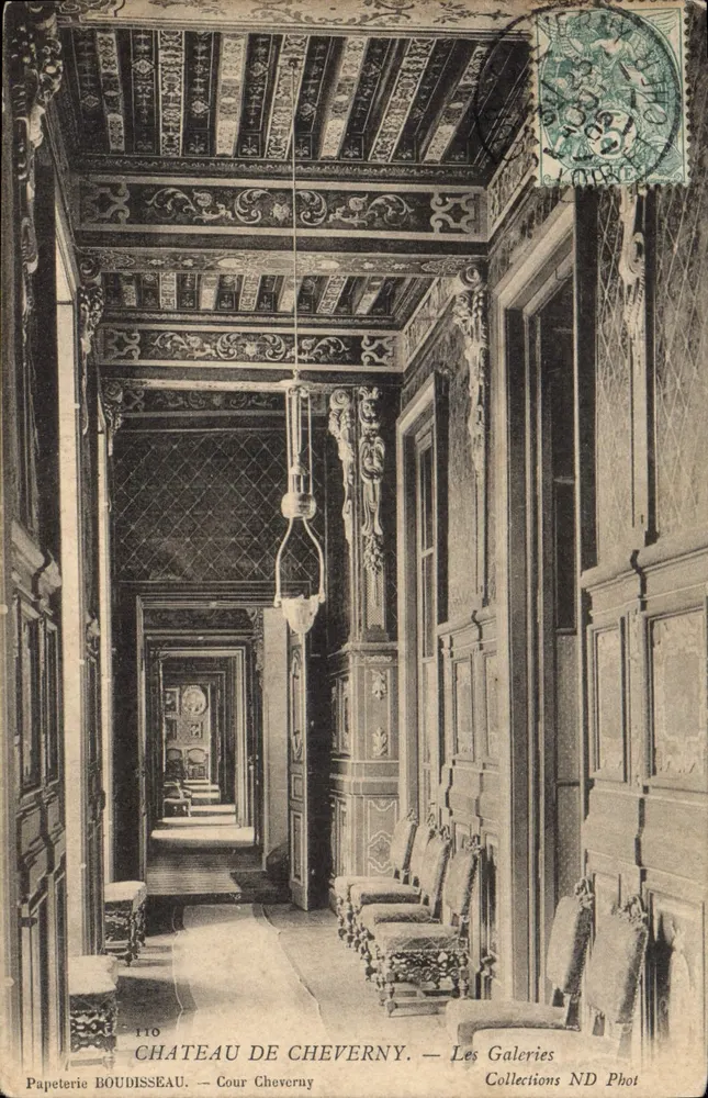 Castelo de Cheverny — As Galerias — Papeterie BOUDISSEAU, Cour Cheverny - Frente