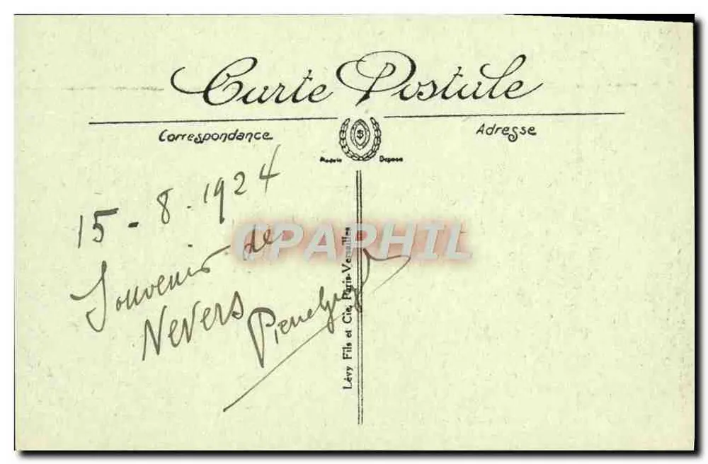 Nevers — Perspectief op de Loireroever — LL - Achterkant