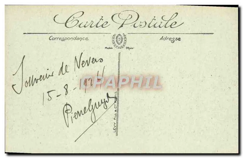 Nevers — O Palácio Ducal — Liorairie Th. Ropiteau - Verso