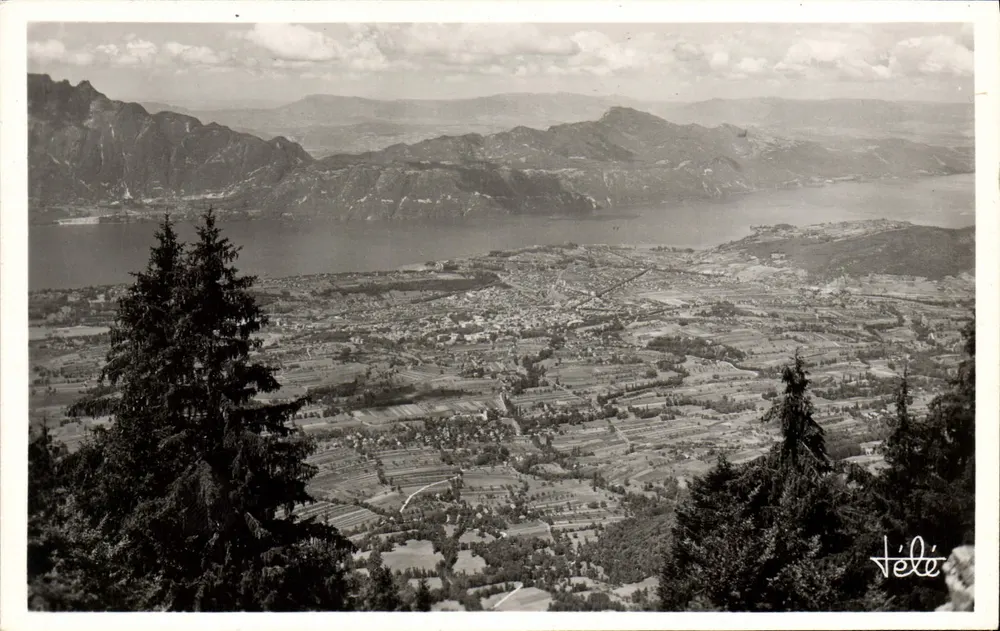 Aix-les-Bains — Panoramablick vom Mt-Revard — Edition T.E. Impasse du Mont Blanc - Vorderseite