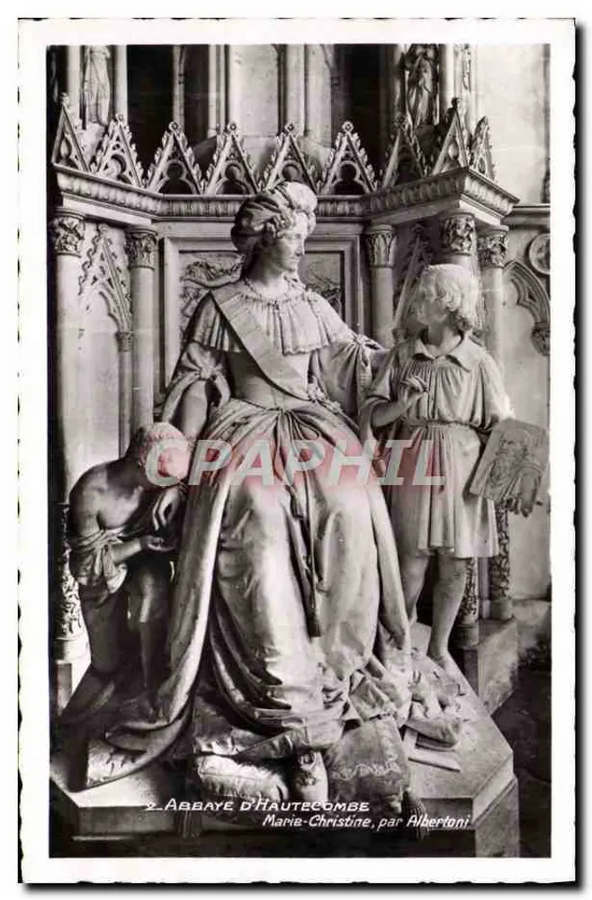 Abtei Hautecombe — Statue der Marie-Christine von Albertoni — Sonderausgabe der Abtei Hautecombe - Vorderseite